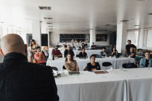 team of workers in meeting